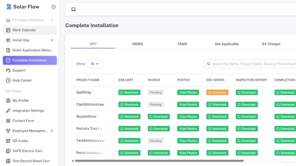 Manage your jobs from lead to completion